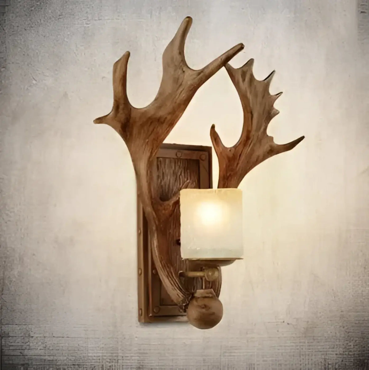 Applique Murale Rustique Bois de Cerf – Vamel