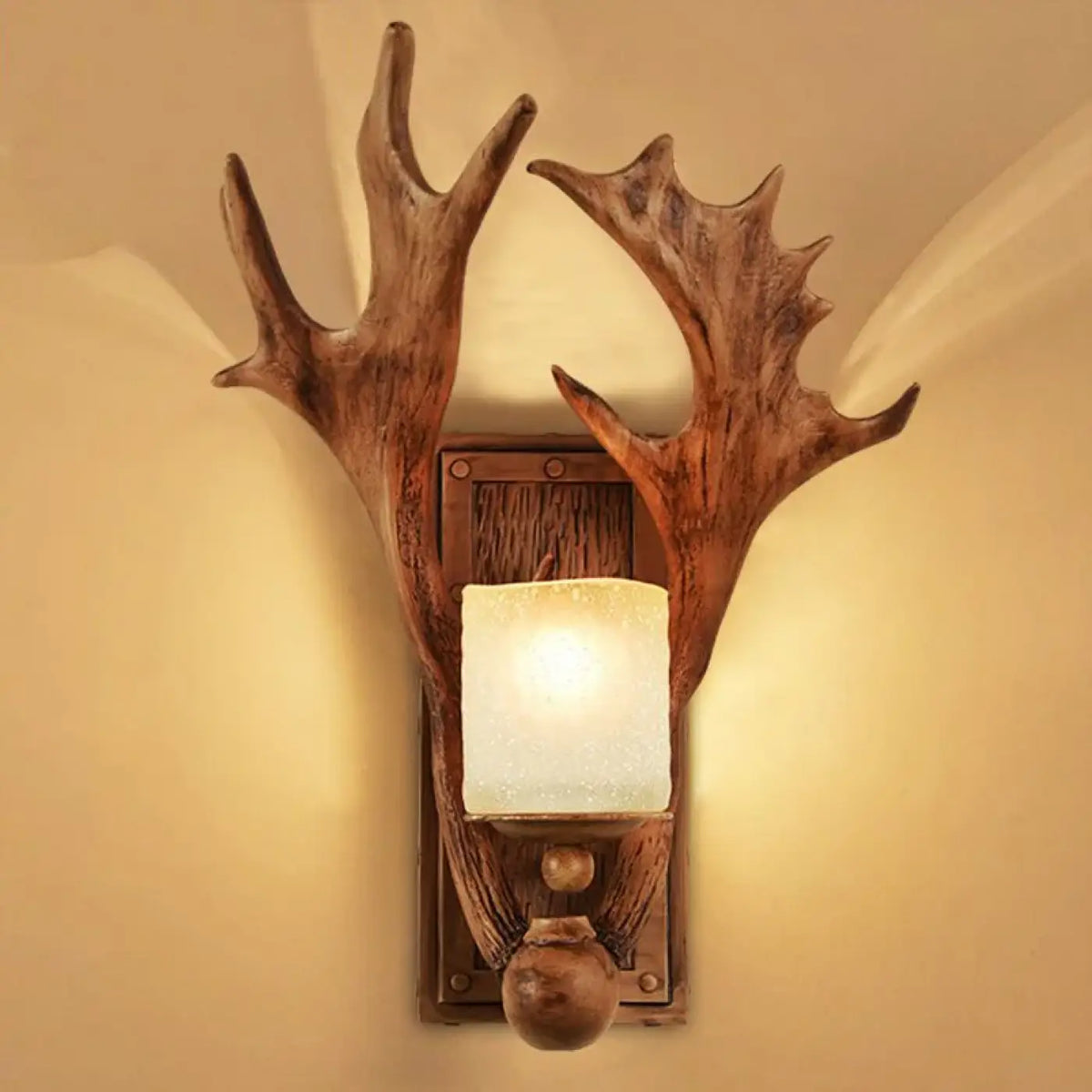 Applique Murale Rustique Bois de Cerf – Vamel