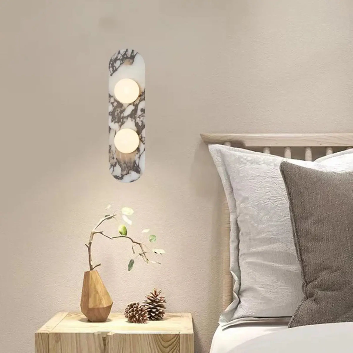 Applique Murale Scandinave Trois Boules Blanches – Bodon