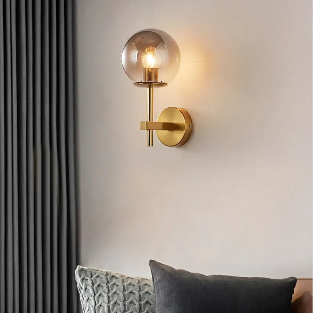 Applique Murale Abat-jour en Verre Teinté – Samo