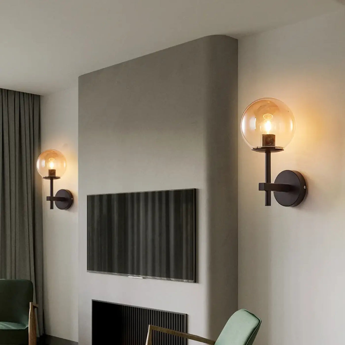 Applique Murale Abat-jour en Verre Teinté – Samo