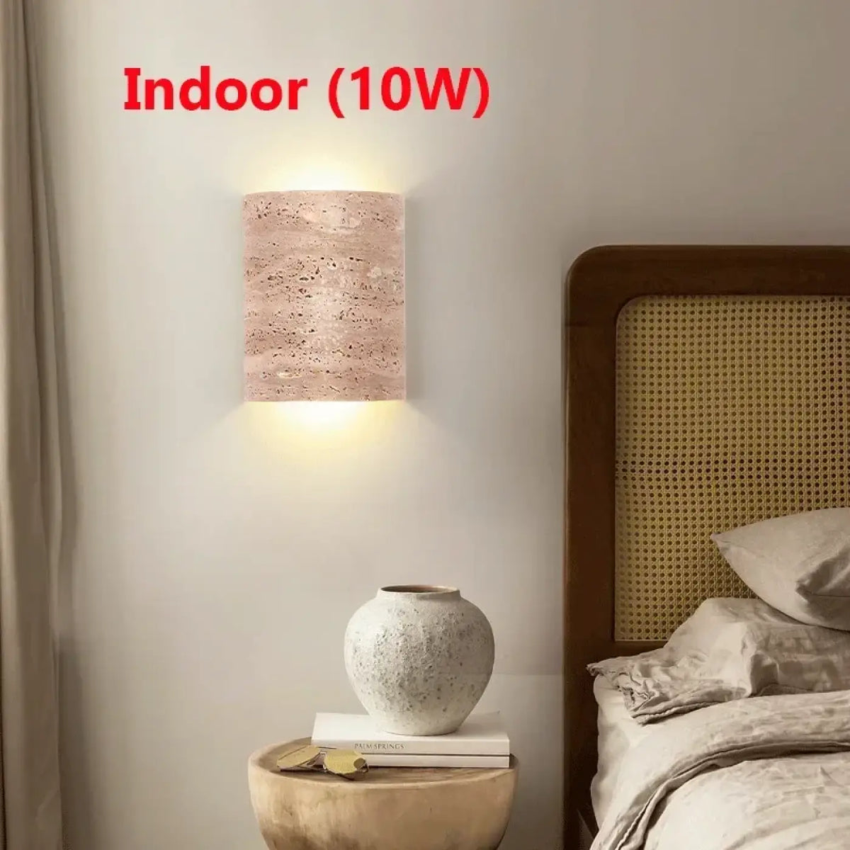 Applique Murale LED en Travertin – Bonette