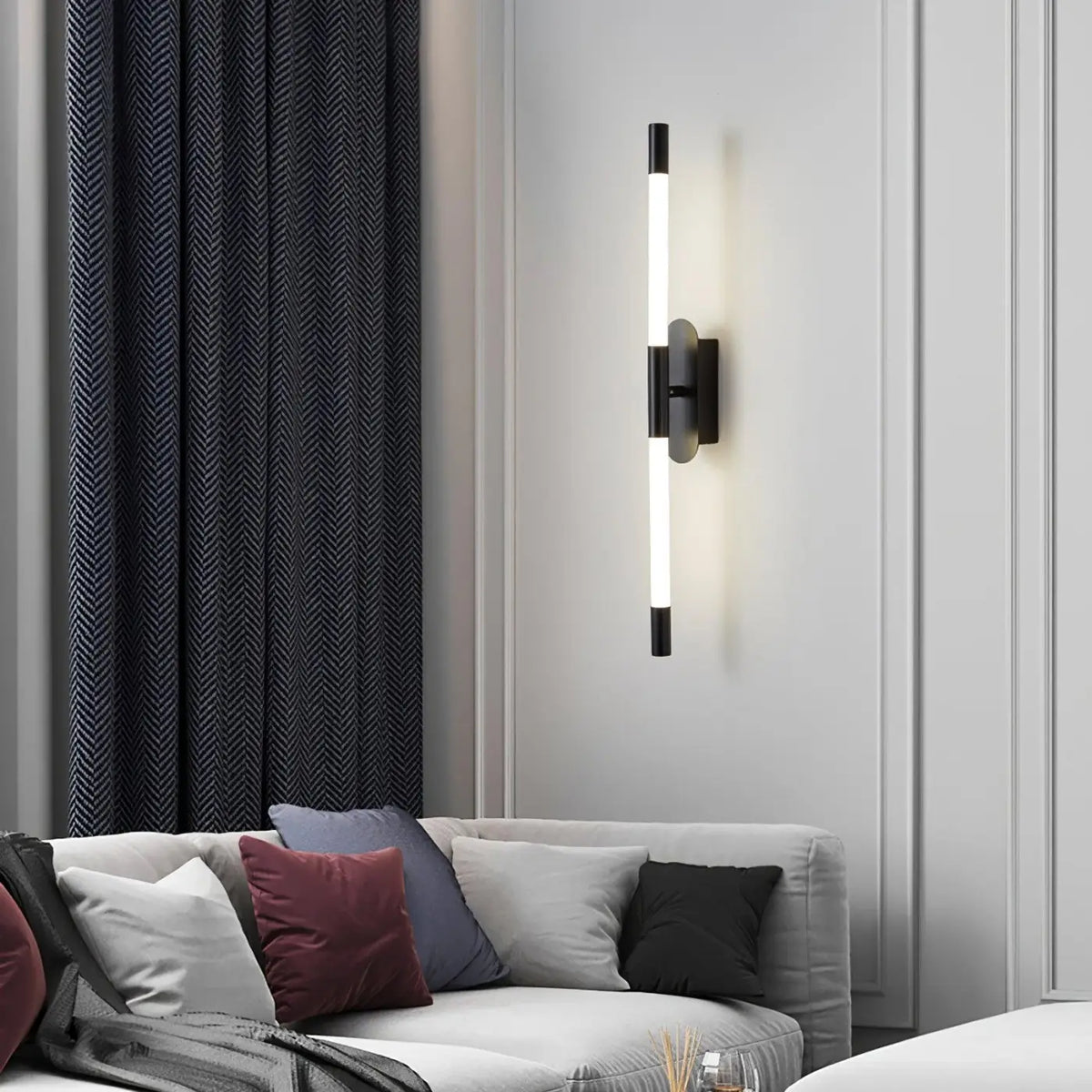 Applique Murale Tube Noire – Vérelle