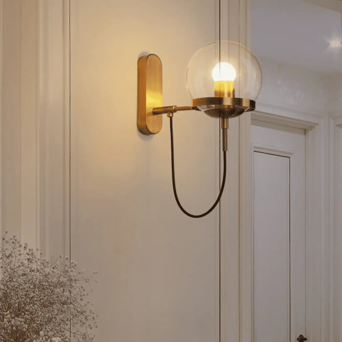 Applique Murale en Verre Transparent – Dinon