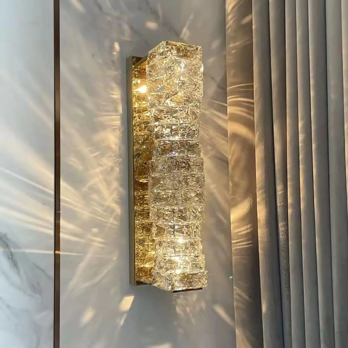 Applique Murale Verre Finition Dorée – Damel
