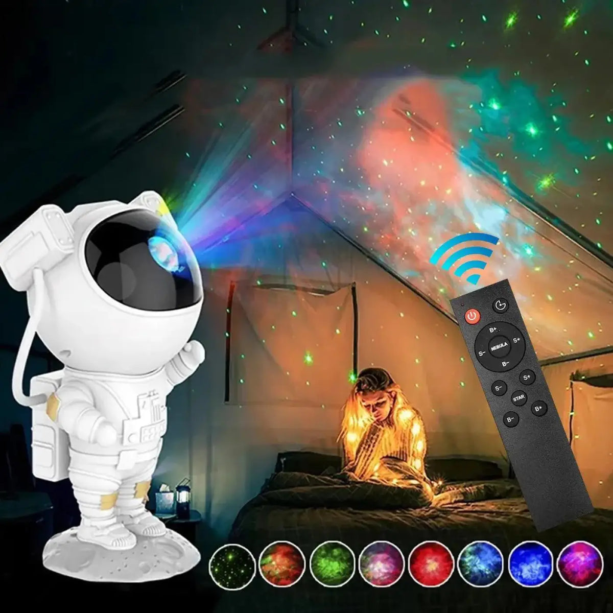 Veilleuse Projecteur Galaxie Astronaute – Lirane