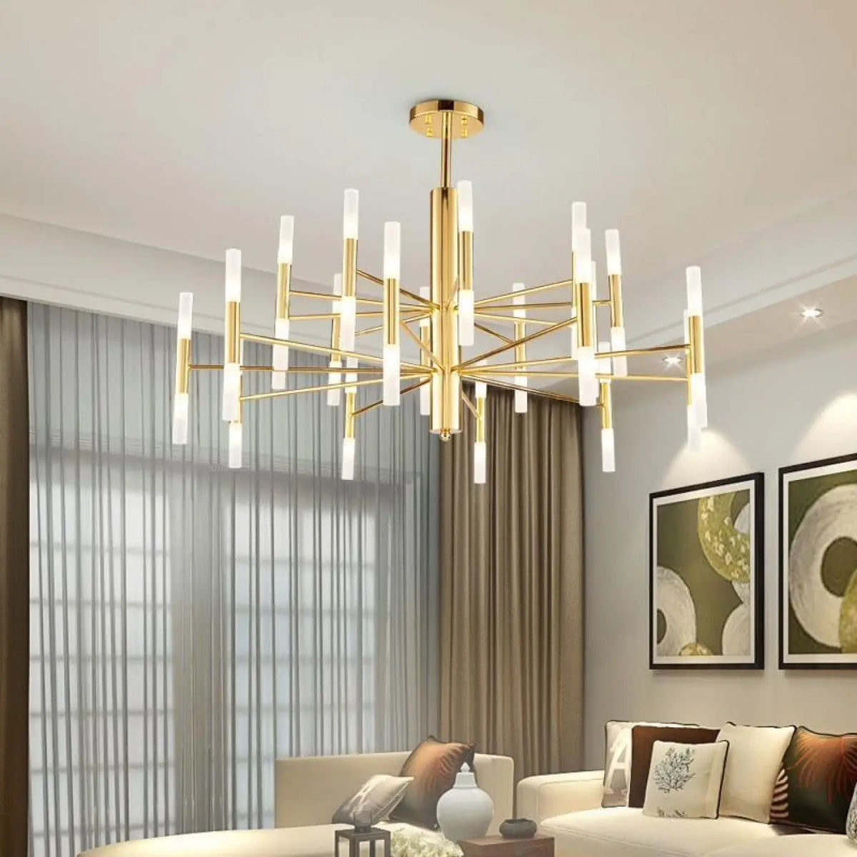 Grand Plafonnier LED pour Salon – Nidelle