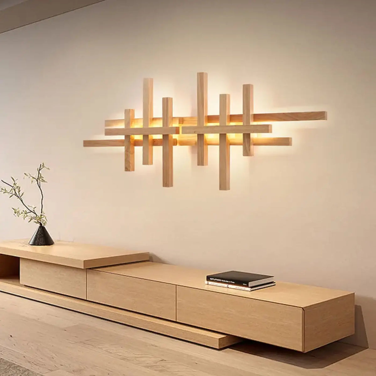 Applique Murale Grand Format Bois Croisé – Fidia