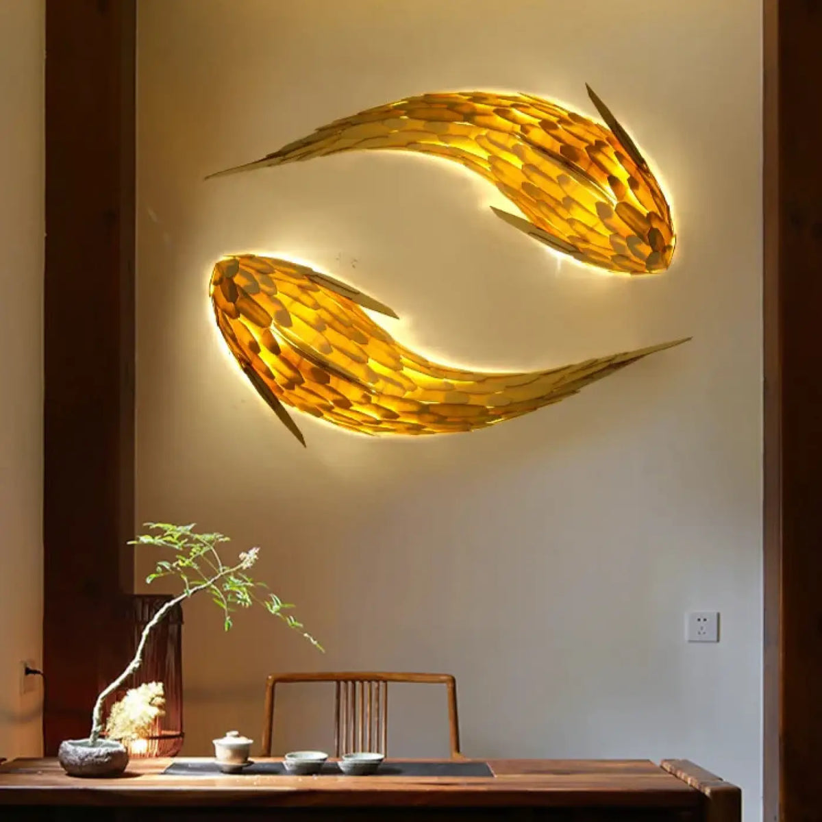 Grande Applique Murale LED Carpe Koï – Lason