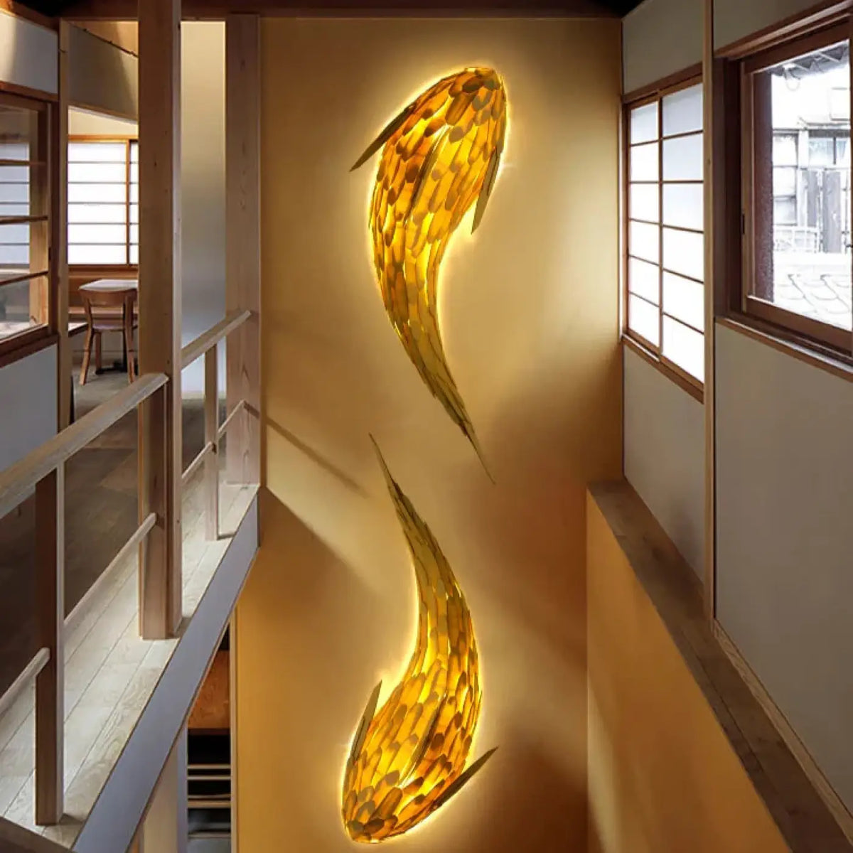 Grande Applique Murale LED Carpe Koï – Lason