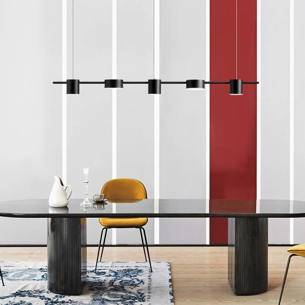 Suspension Grand Format Dorée ou Noire – Fosane