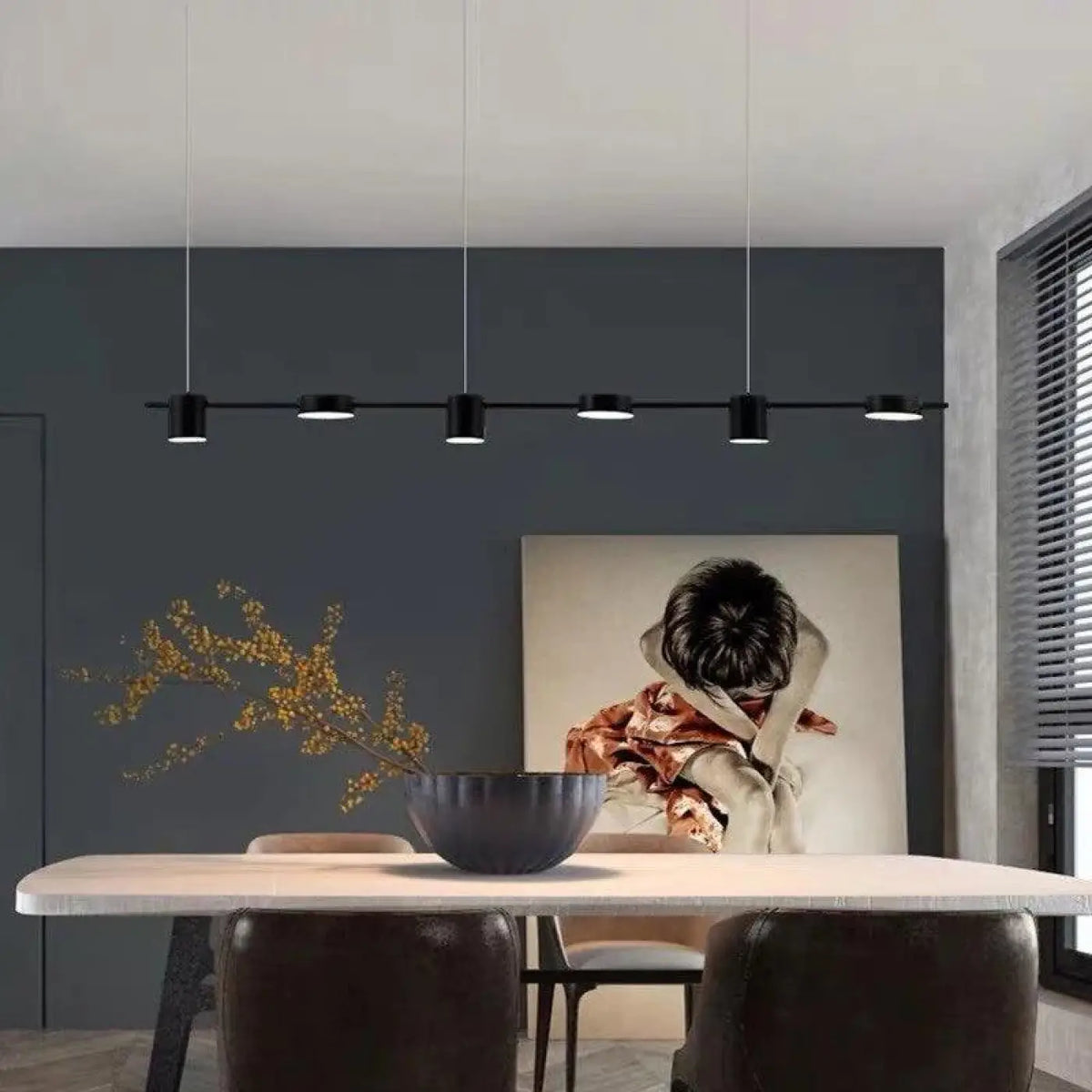Suspension Grand Format Dorée ou Noire – Fosane