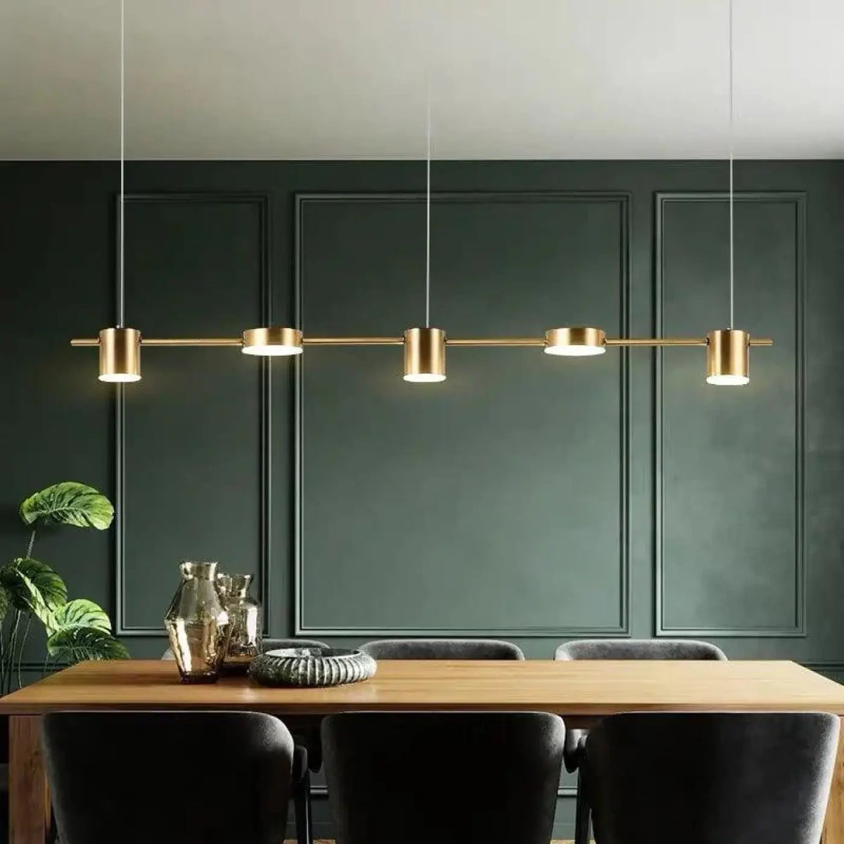 Suspension Grand Format Dorée ou Noire – Fosane