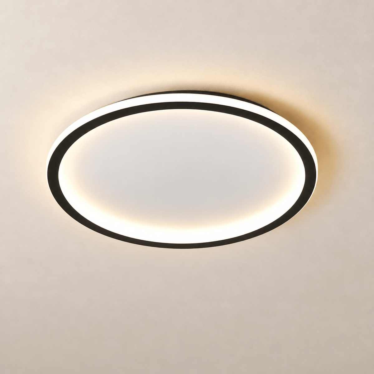 Plafonnier LED Halo noir, packshot #Couleur_Noir