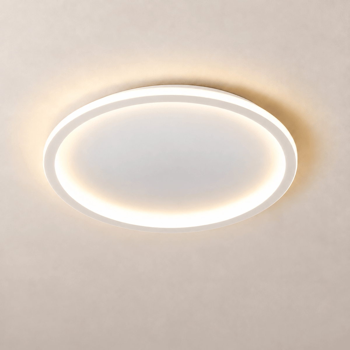 Plafonnier LED Halo blanc, packshot #Couleur_Blanc