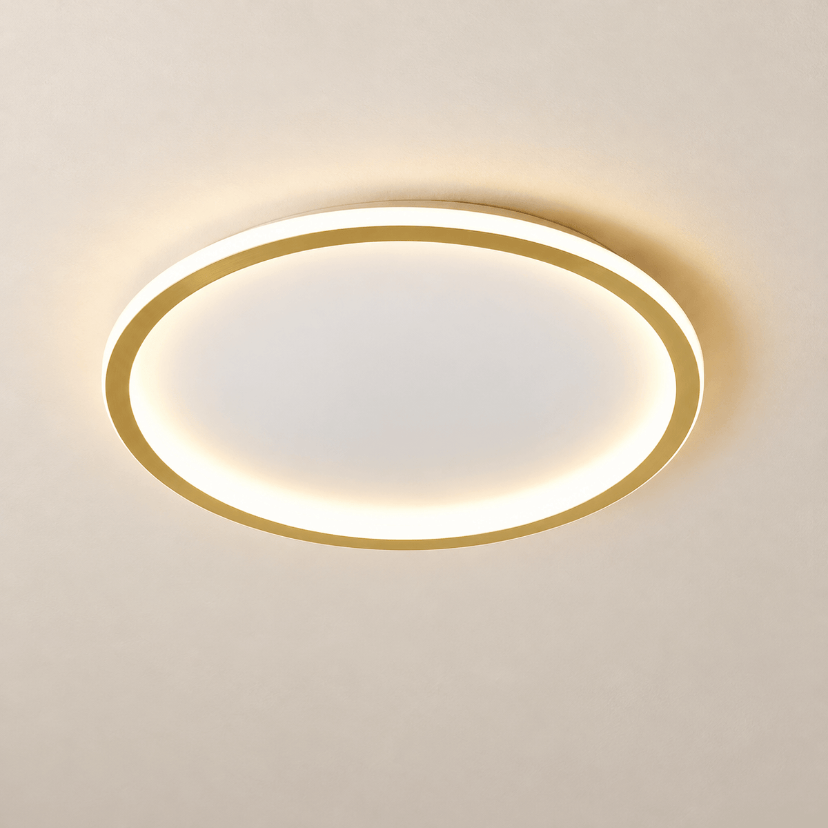Plafonnier LED Halo doré, packshot #Couleur_Doré