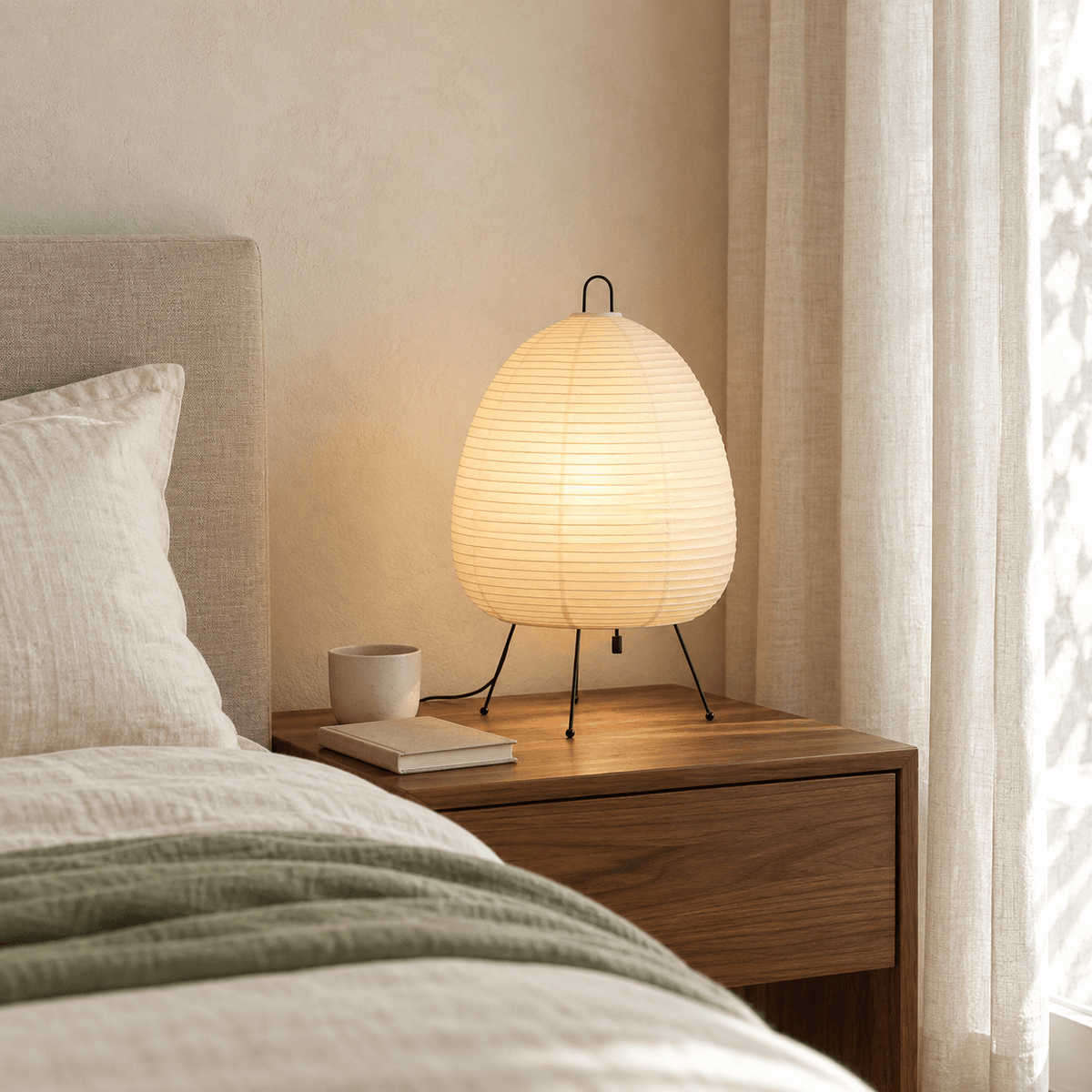 Lampe Japonaise en Papier de Riz – Kumo