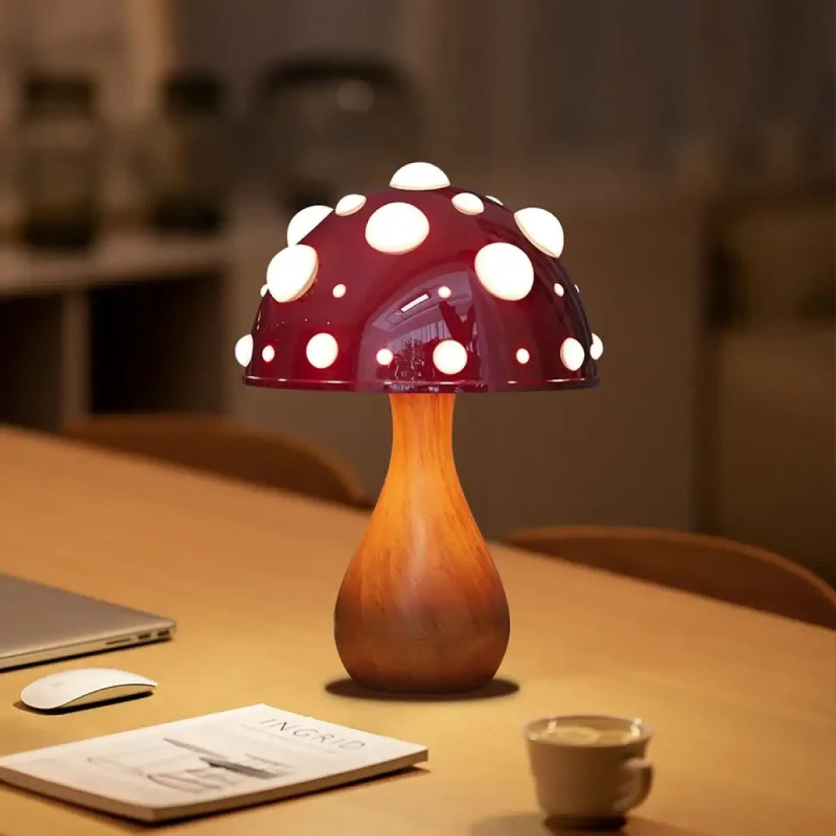 Lampe de Chevet Champignon à Pois – Sedane