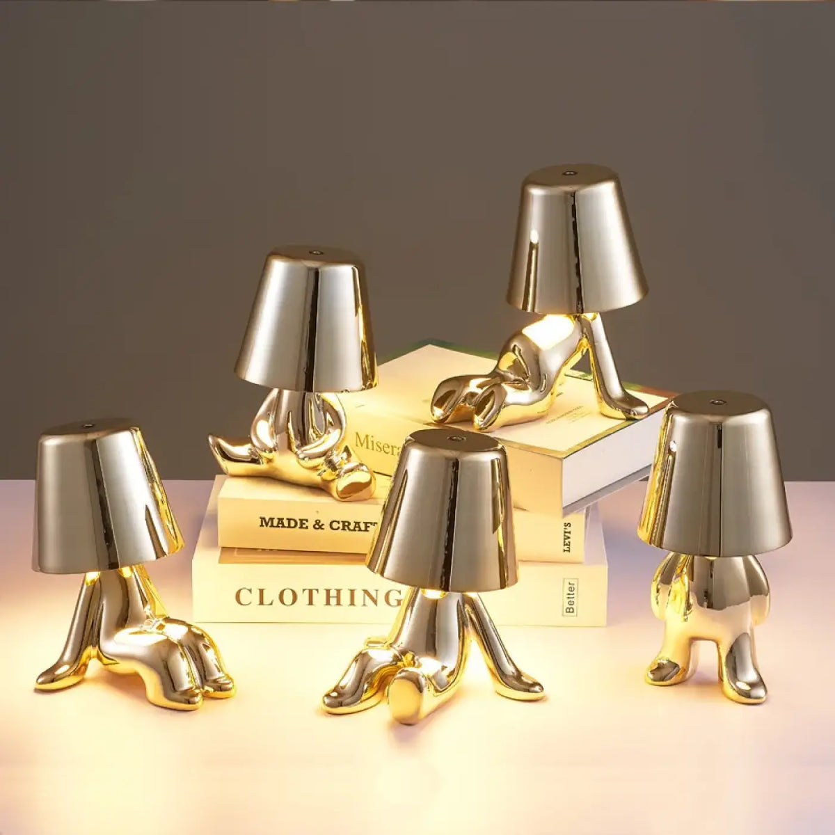 Lampe de Chevet Figurine Métallisée – Vérette
