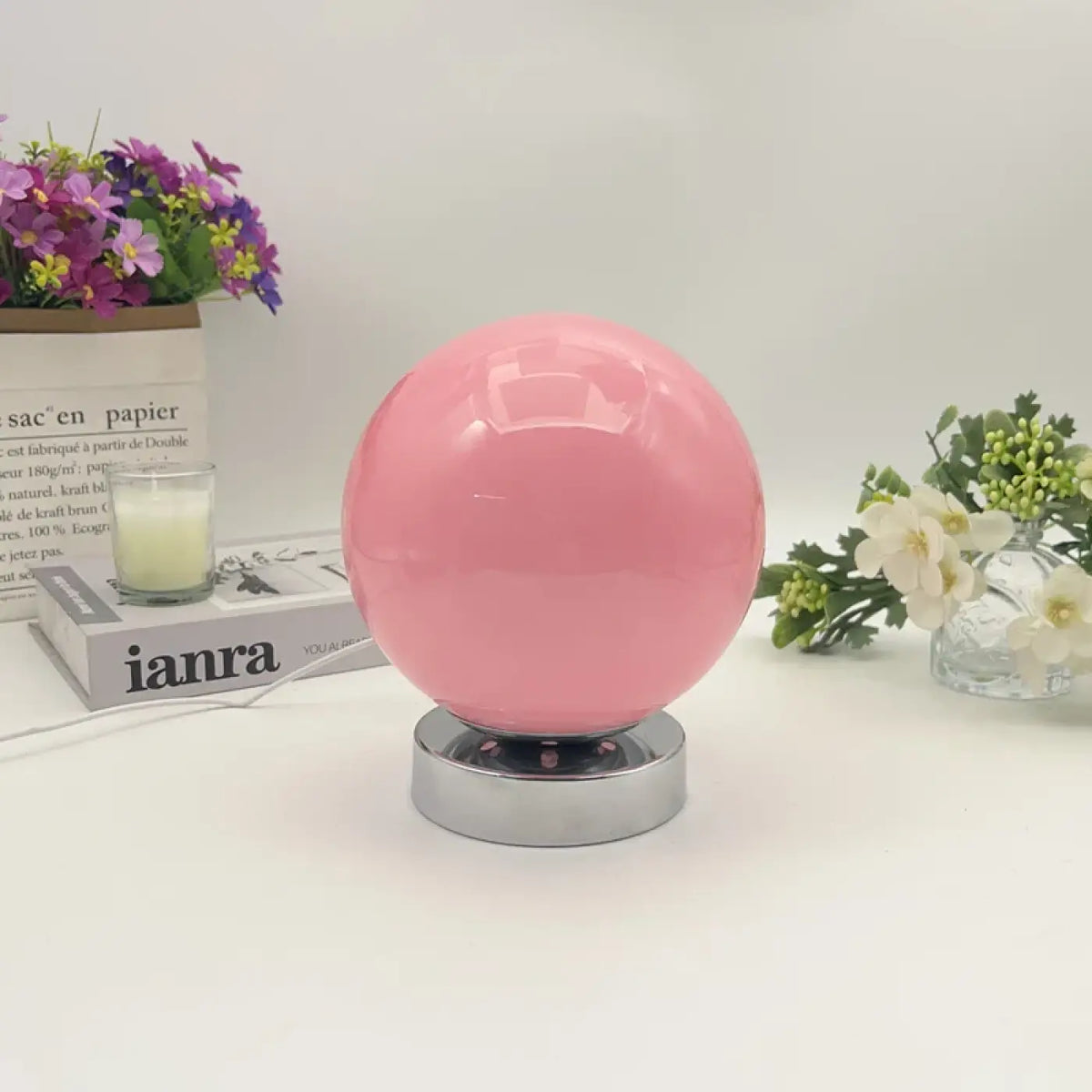 Lampe de Chevet Ballon en Verre – Bémon