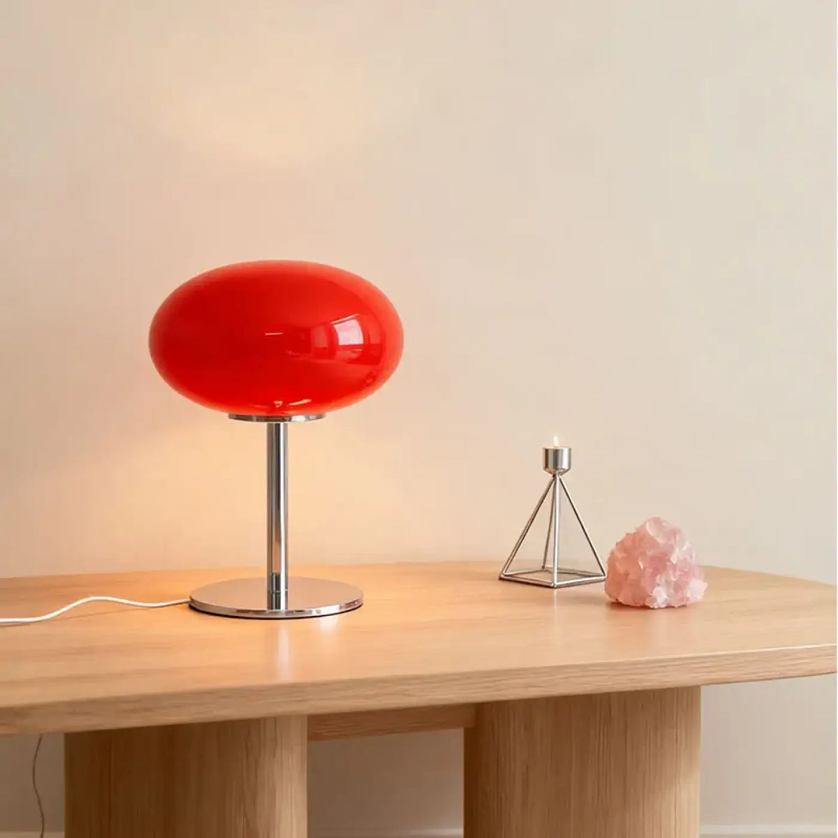 Lampe de Chevet Minimaliste en Verre – Nomia