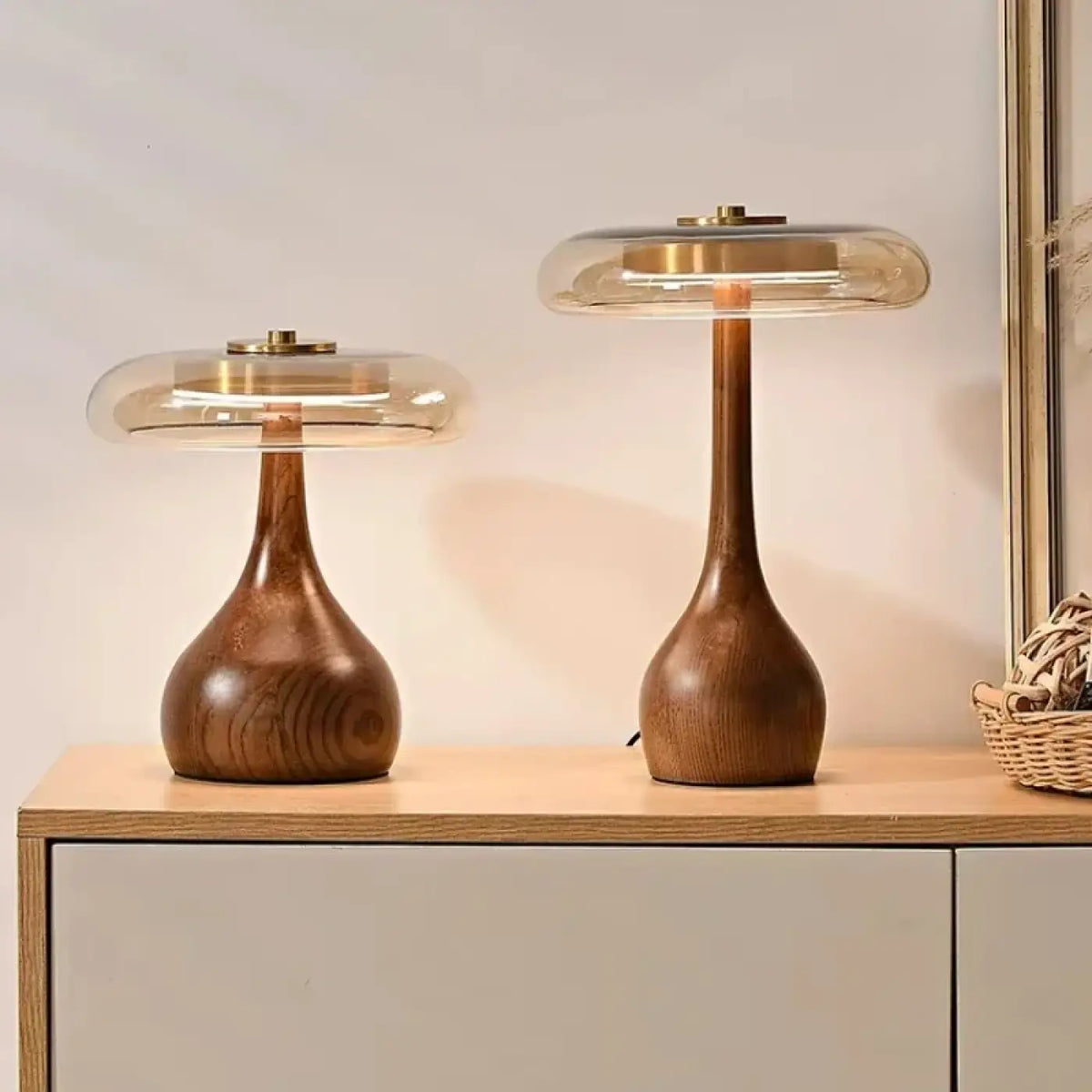 Lampe de Chevet Rétro en Bois – Bovan