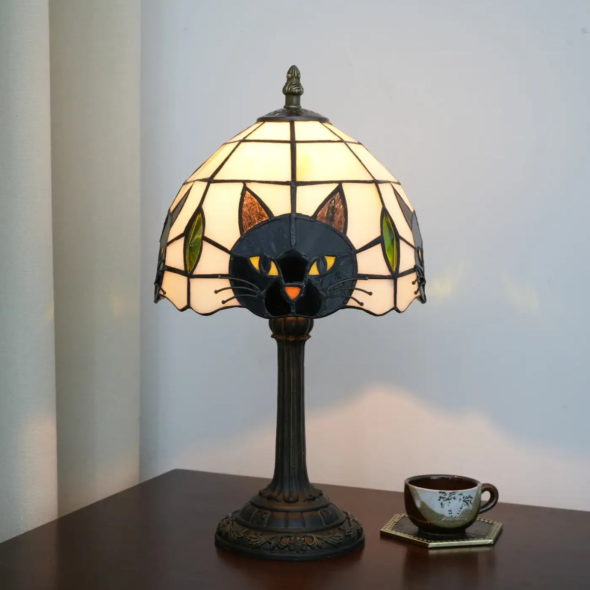 Lampe de Chevet Tiffany Chat – Jamane