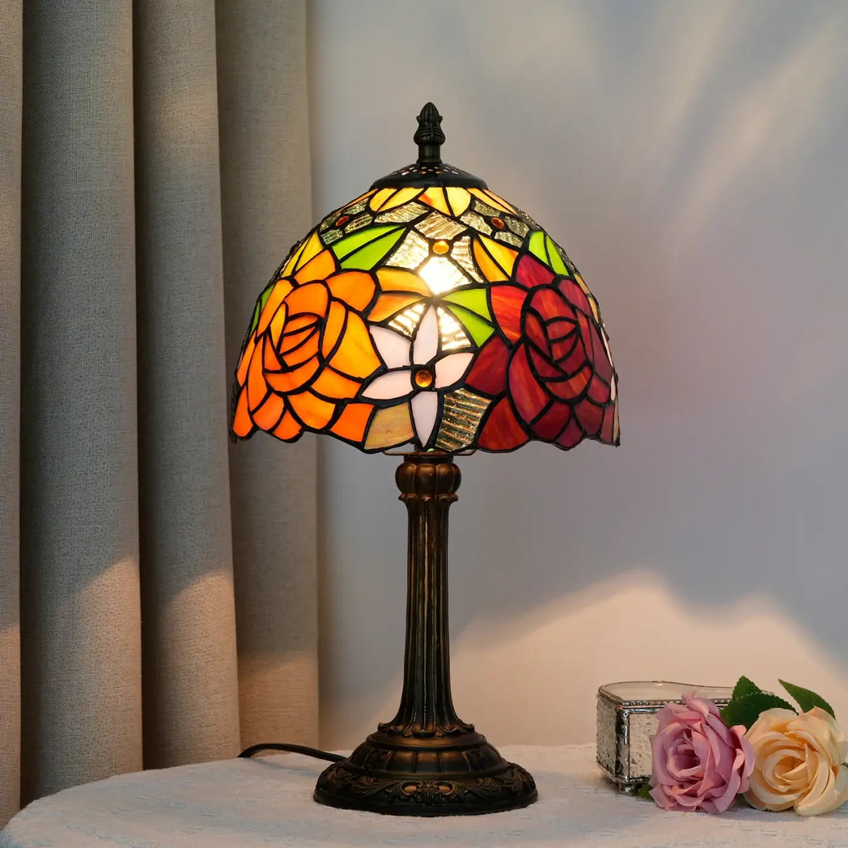 Lampe de Chevet Vintage à Motifs – Adelle
