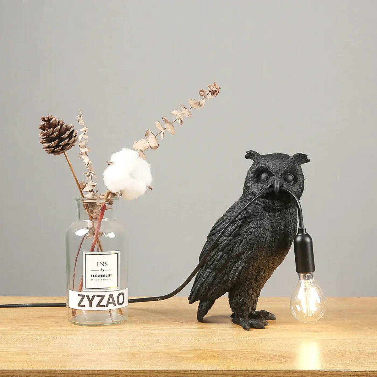 Lampe à Poser Chouette Artistique – Fonine