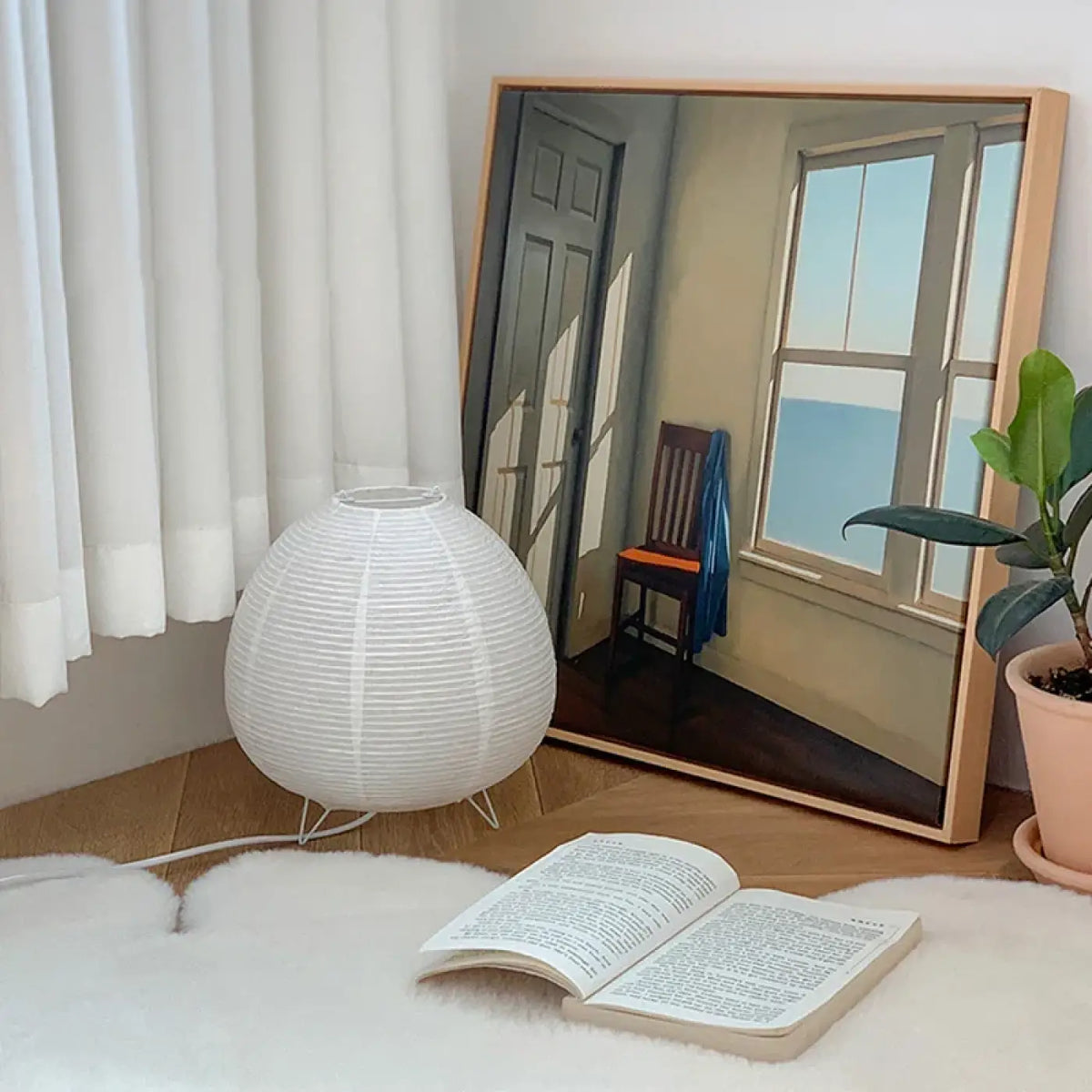 Lampe à Poser Blanche Design – Vemane