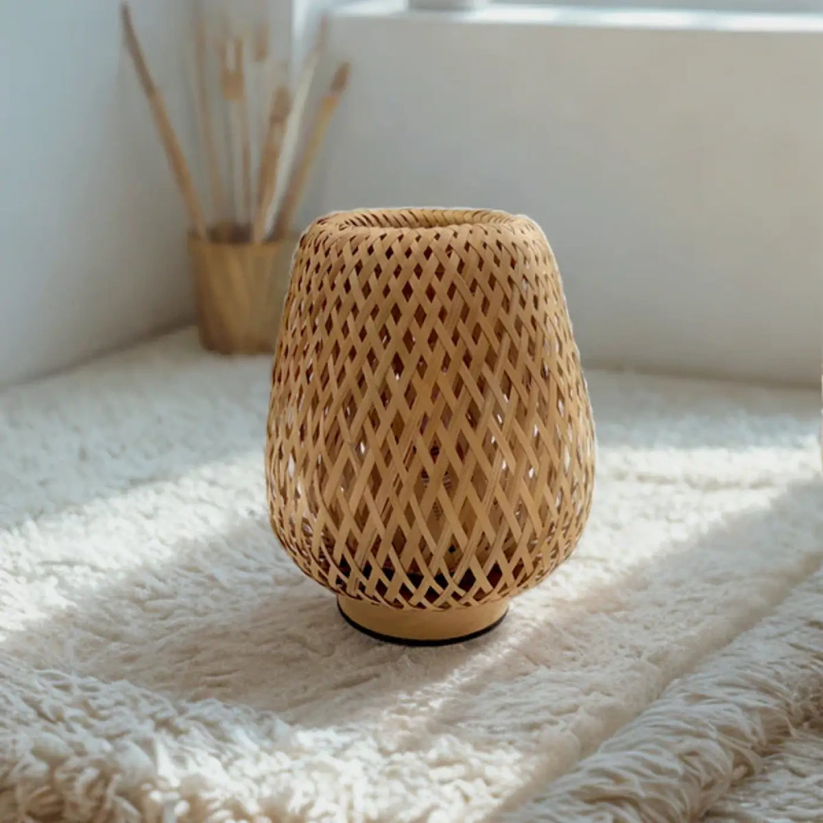 Lampe de Table en Osier – Vanio