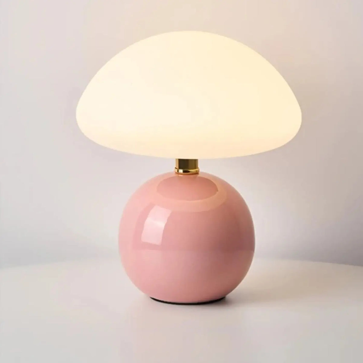 Lampe Champignon en Verre et Céramique – Aselle
