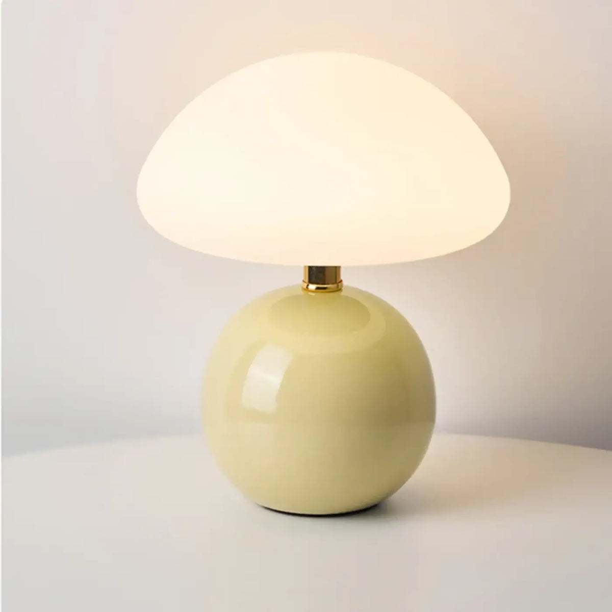 Lampe Champignon en Verre et Céramique – Aselle
