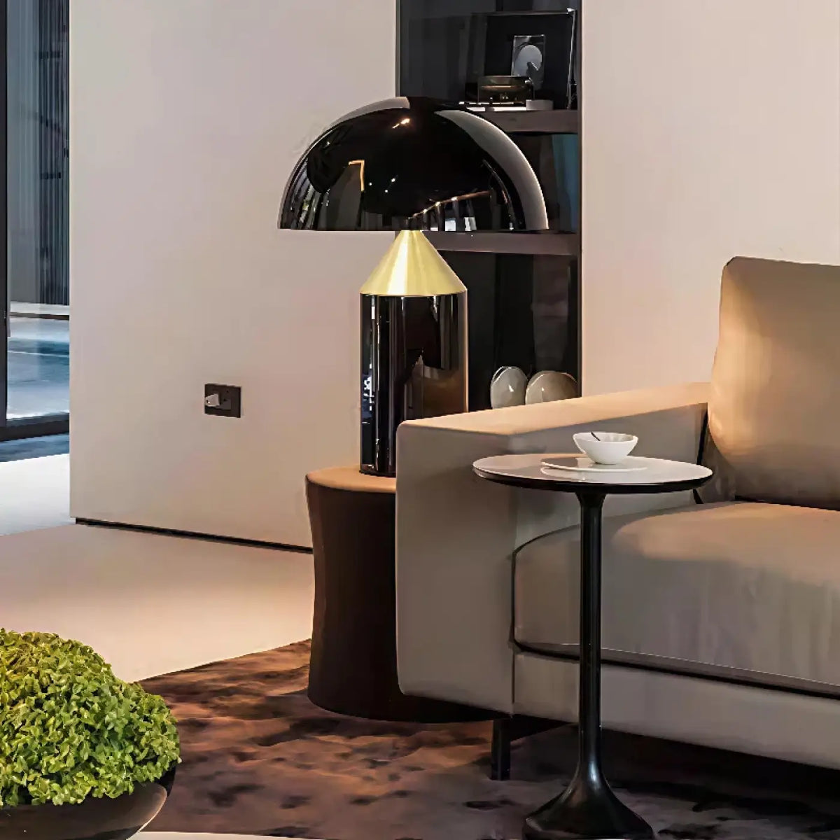 Lampe Champignon Finition Métallique – Fadette