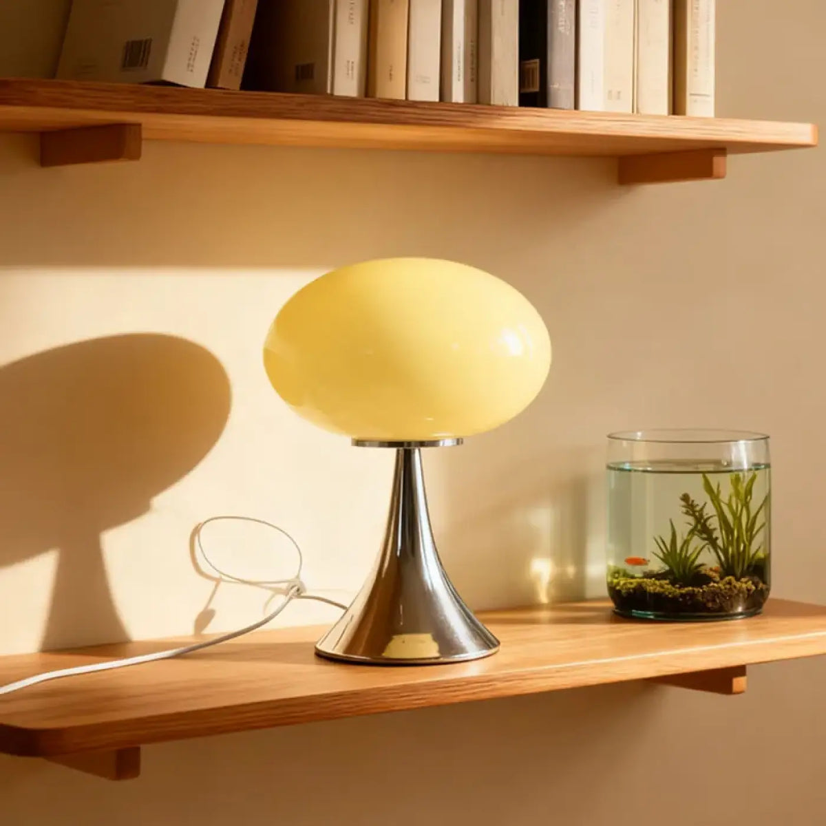 Lampe Champignon à Pied Chromé – Zesane