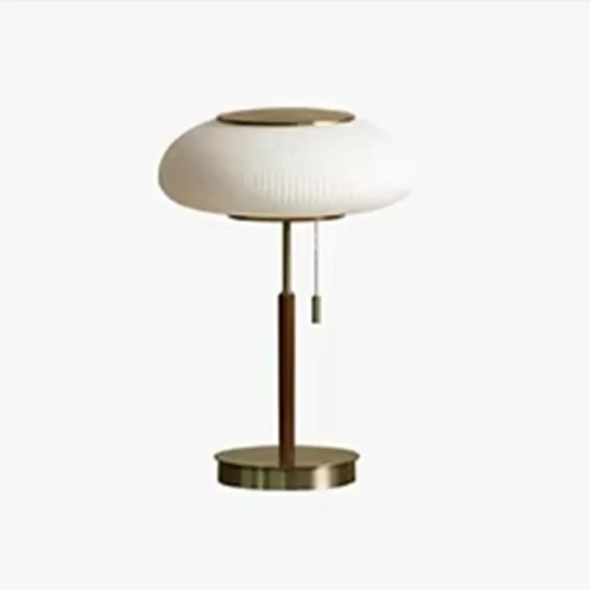 Lampe Verre Plissé et Métal Doré – Visel