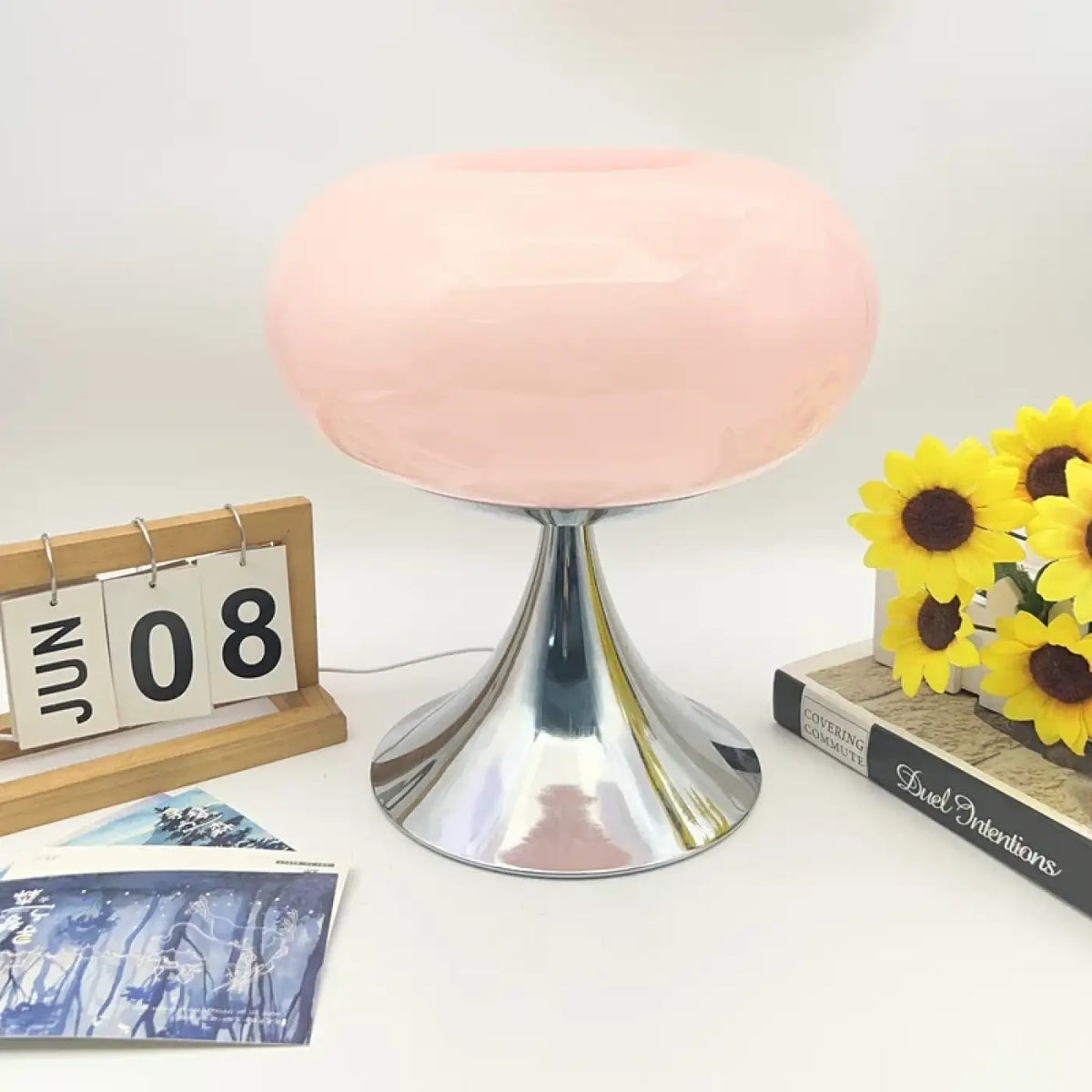 Lampe à Poser Rétro Verre Arrondi – Révo