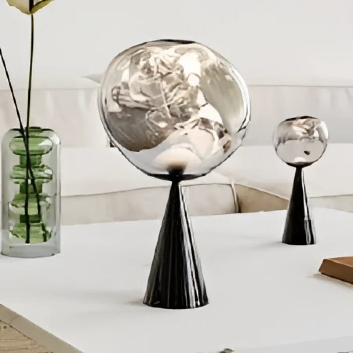 Lampe à Poser Sphère Effet Miroir – Rédio