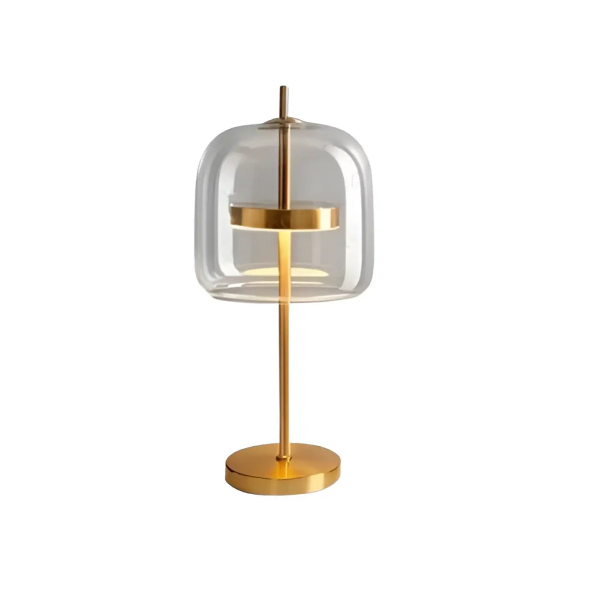 Lampe en Verre et Métal Doré – Niro