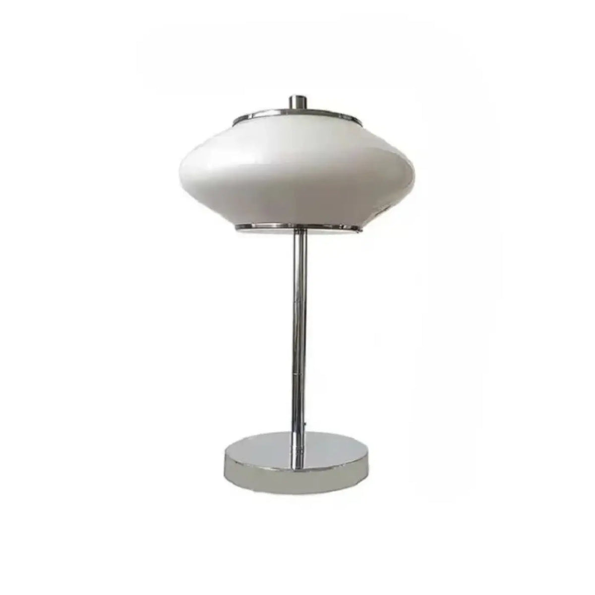 Lampe à Poser Vintage en Verre Blanc – Eman