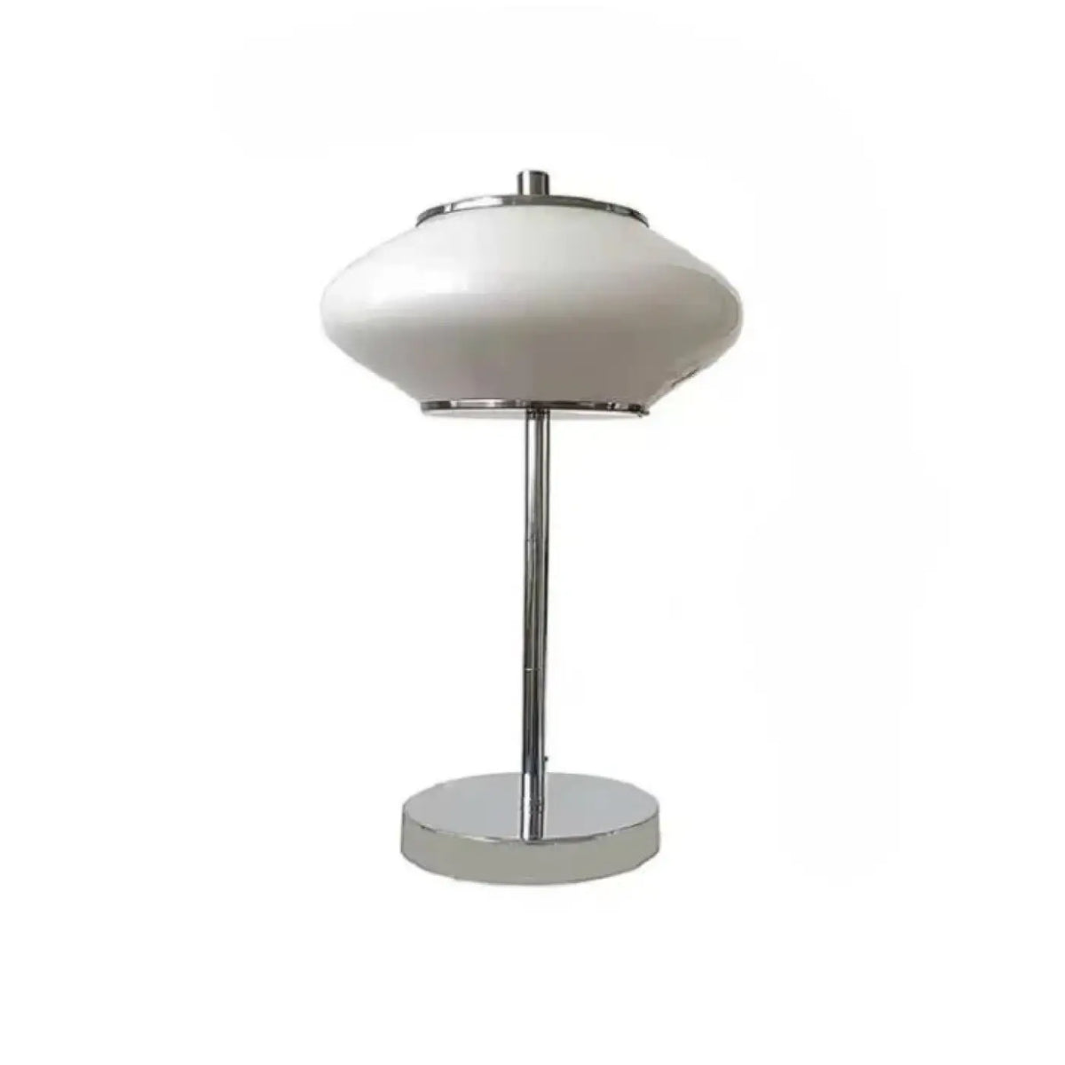 Lampe à Poser Vintage en Verre Blanc – Eman