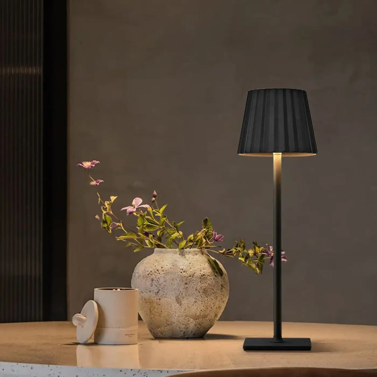 Lampe à Poser Abat-jour Plissé – Minia
