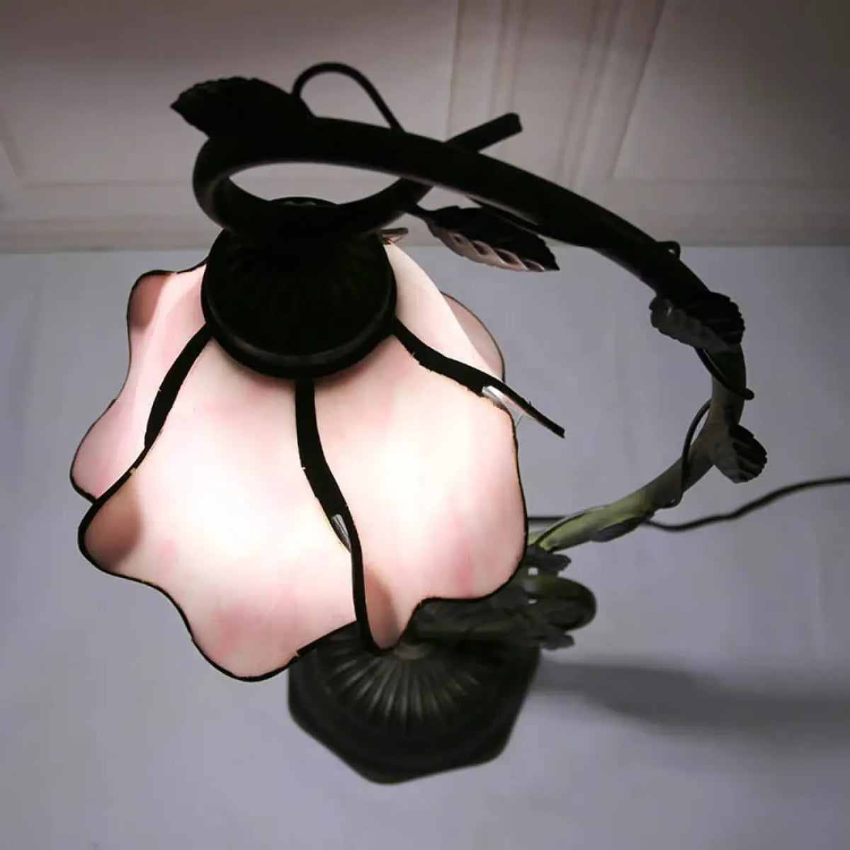 Lampe Fleur en Verre Dépoli – Jomis