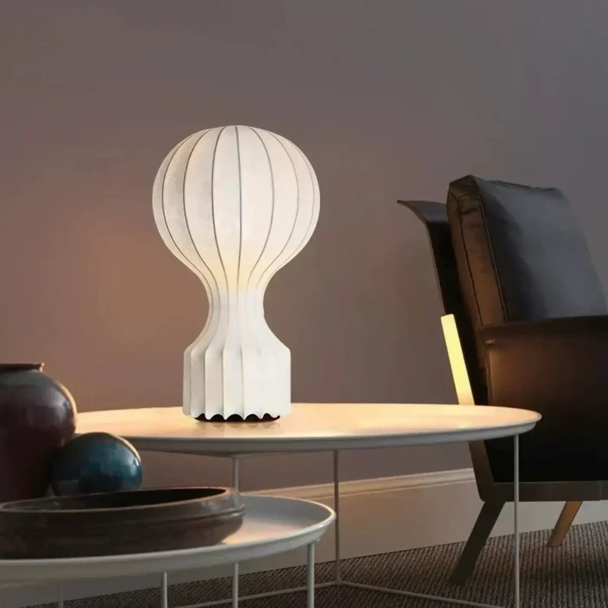 Lampe Japandi Silhouette Ondulée – Solette
