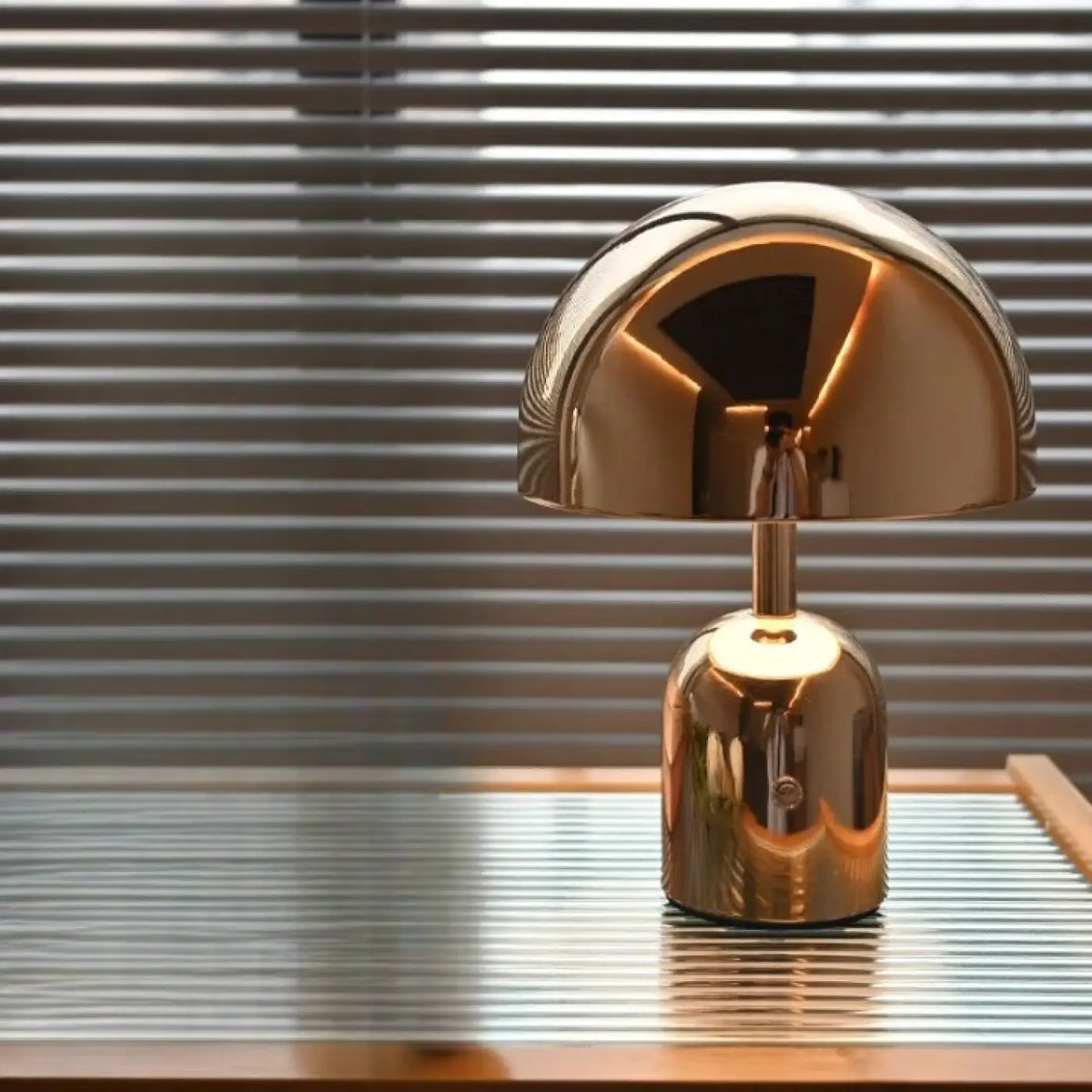 Lampe Champignon à Reflets Miroir – Serane