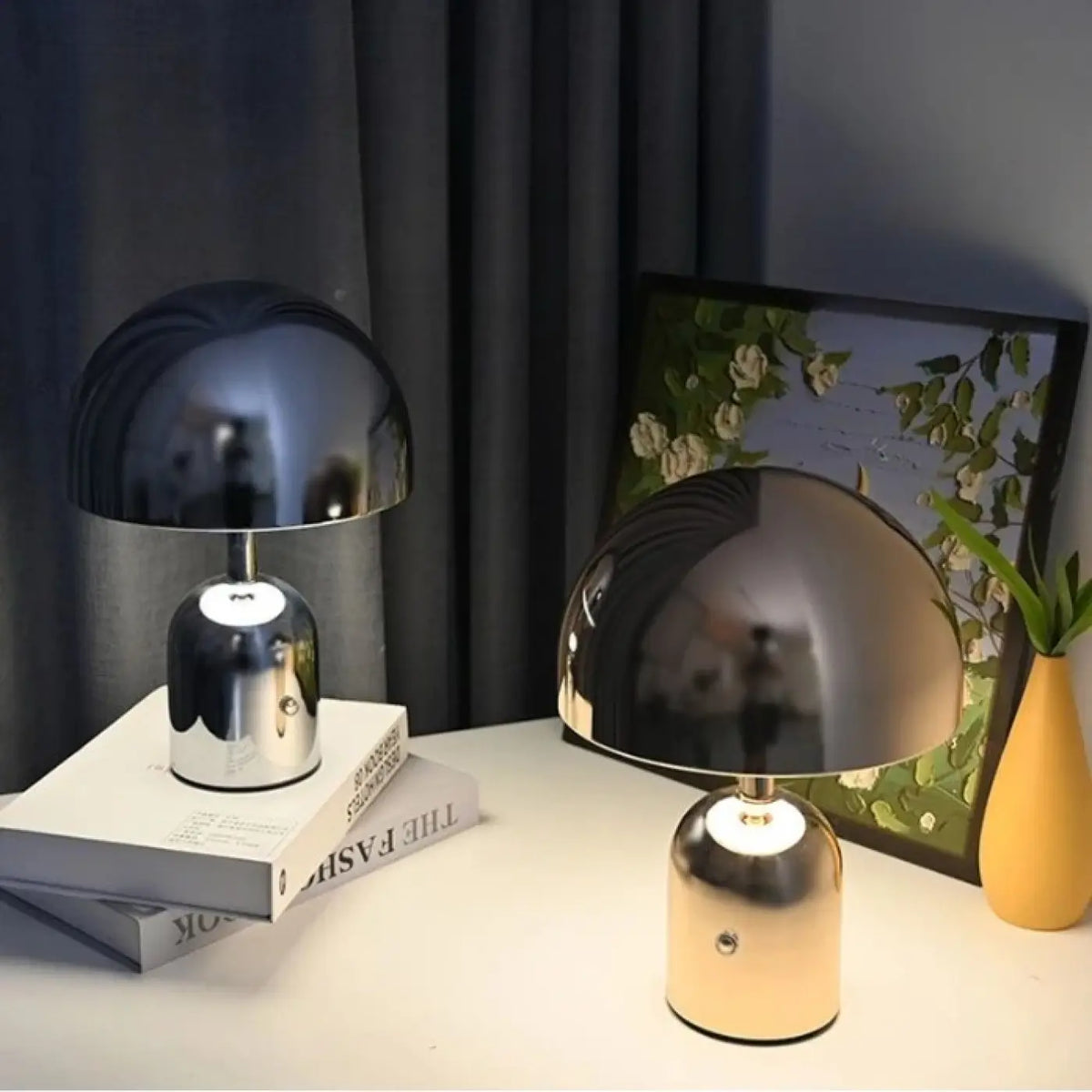 Lampe Champignon à Reflets Miroir – Serane
