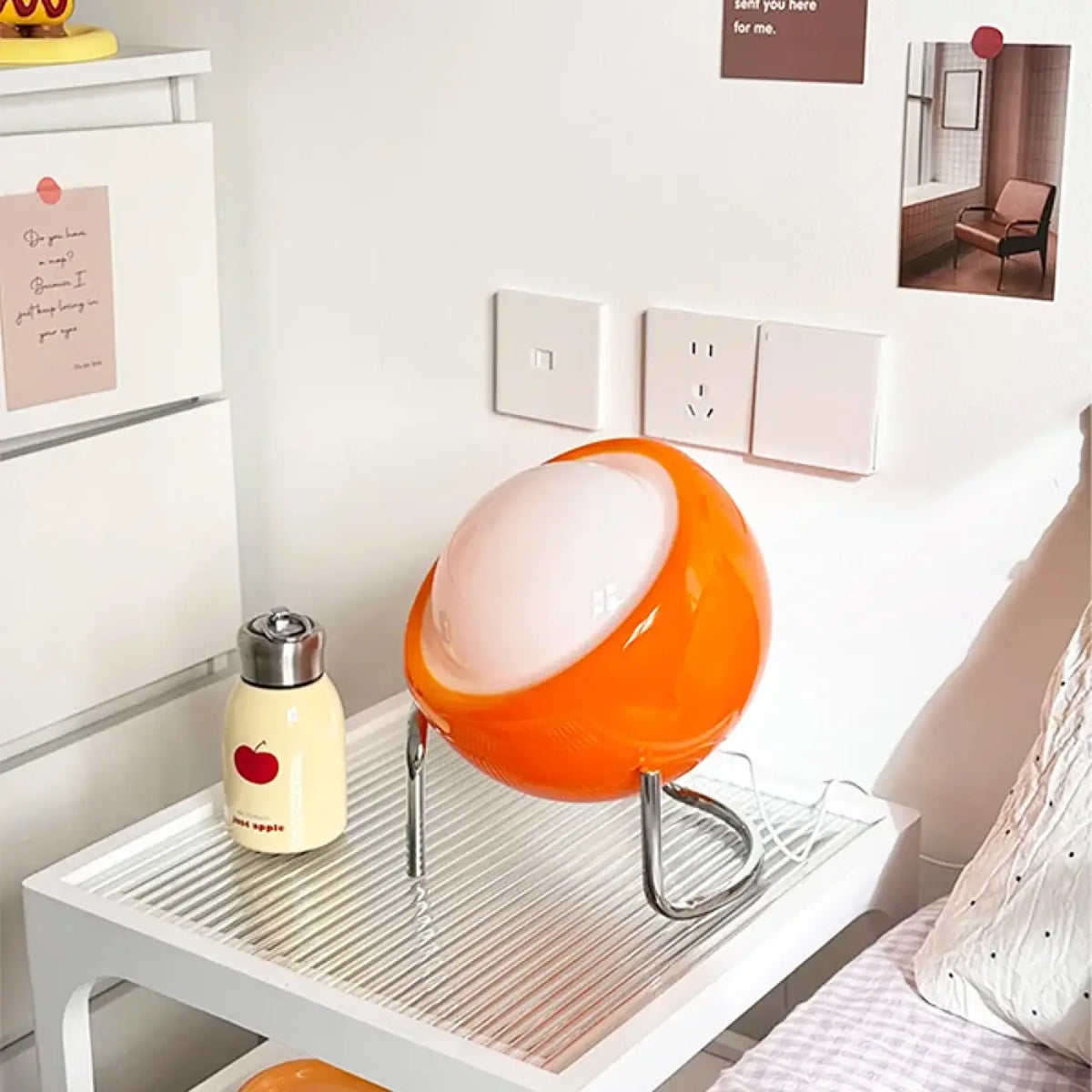 Lampe à Poser Rétro Futuriste Orange – Zodo