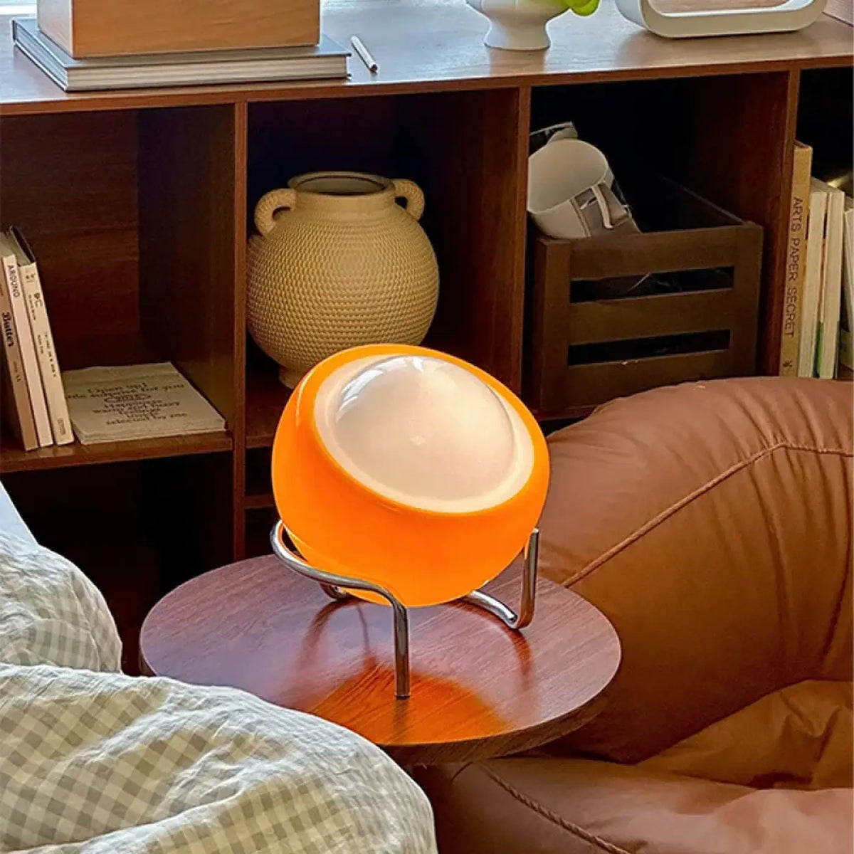Lampe à Poser Rétro Futuriste Orange – Zodo