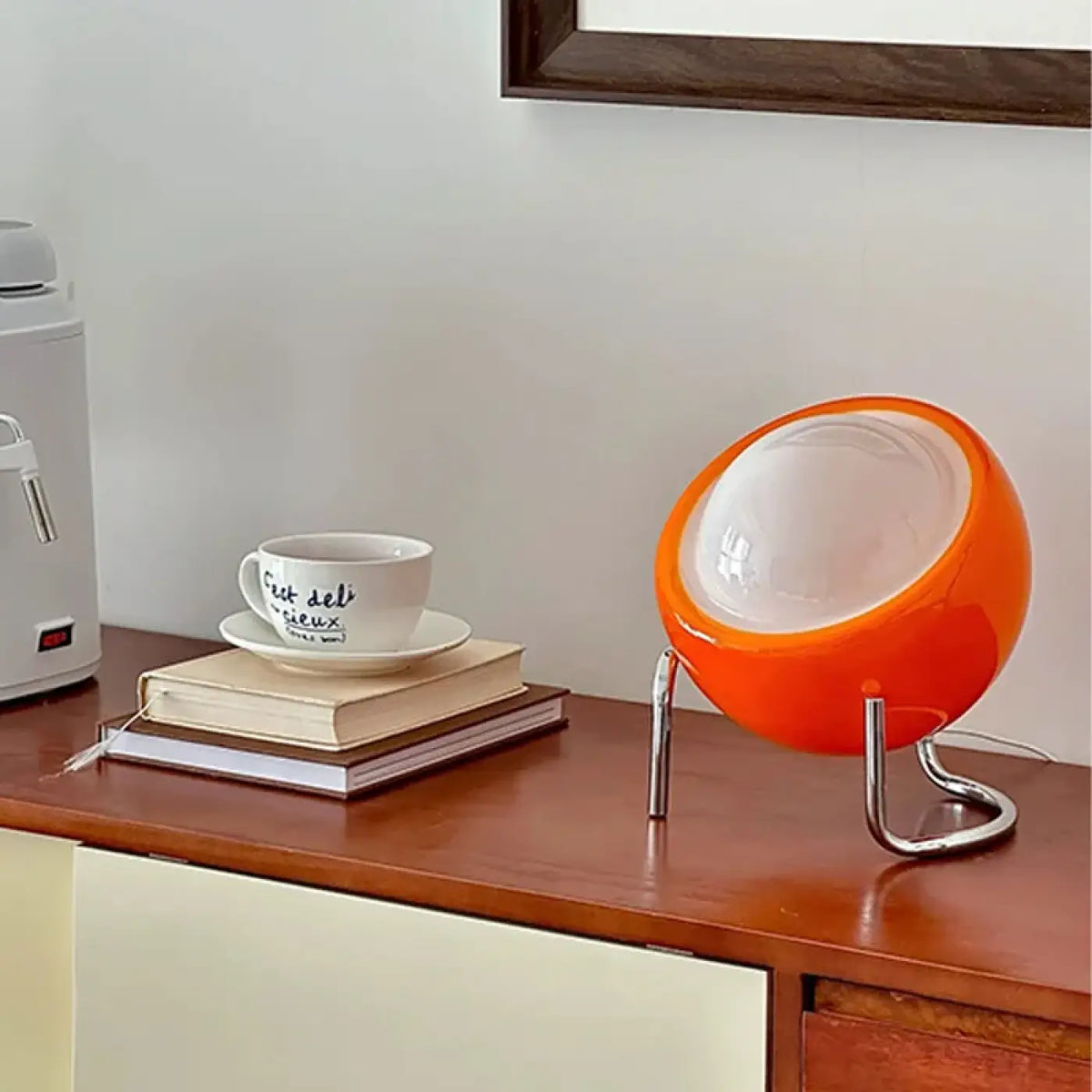Lampe à Poser Rétro Futuriste Orange – Zodo