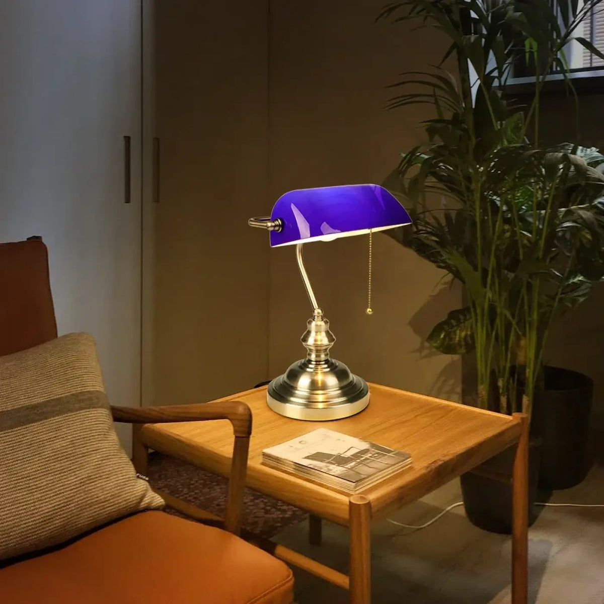 Lampe à Poser Rétro Abat-jour Violet – Kalane